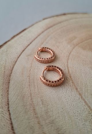 Pendientes aro cristal Swarovski inspo Pandora 925