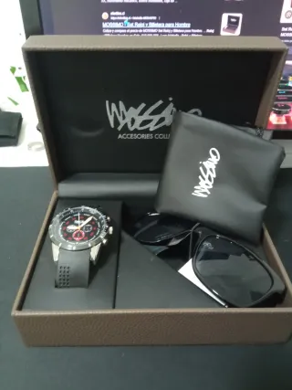 Set Reloj y Gafas Mossimo Caja Cuero