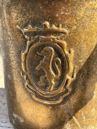 Mortaio e pestello in bronzo