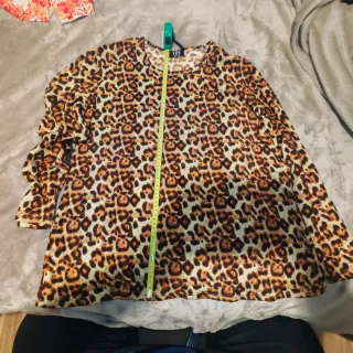 Camiseta manga larga IZ estampado leopardo XXL