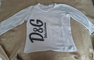 Camiseta de manga larga D&G Dolce & Gabbana con pe