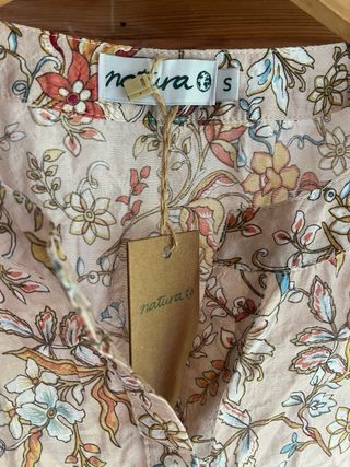 Blusa Natura floral manga larga