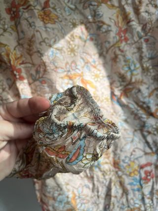 Blusa Natura floral manga larga