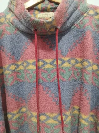 Felpa pile fantasia geometrica