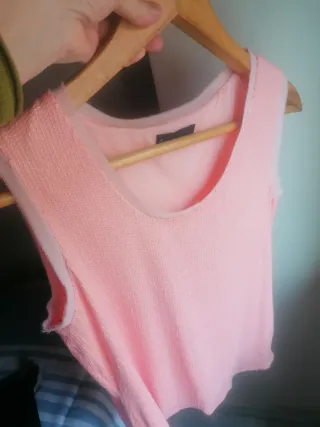 Top lentejuelas rosa