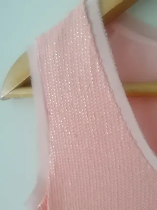 Top lentejuelas rosa