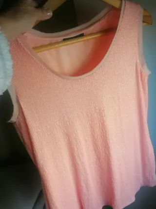 Top lentejuelas rosa