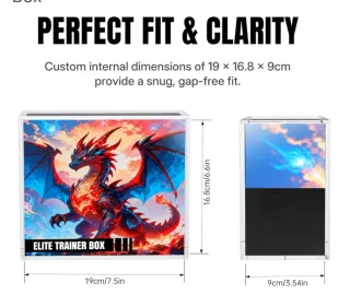 Caja Protectora Acrílico Magnética Pokémon Elite T