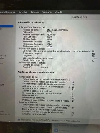 MacBook Pro 15.6 i9 32GB 1TB SSD