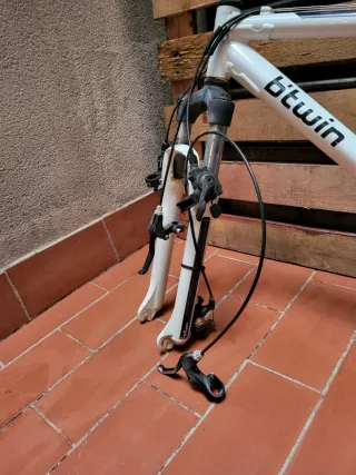 Cuadro BTT Btwin S3 Blanco