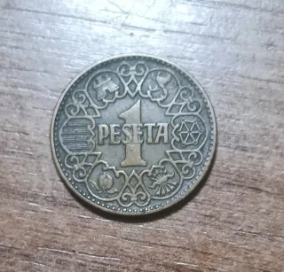 Moneda 1 Peseta 1944