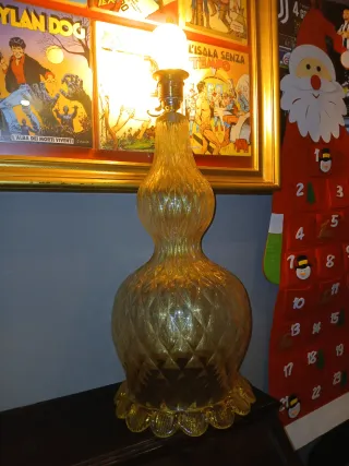 Lampada Murano Borovier & Toso Vetro Oro