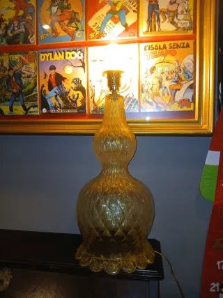 Lampada Murano Borovier & Toso Vetro Oro