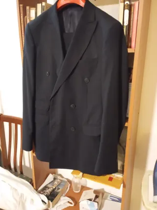 Traje cruzado Álvaro Moreno azul marino T.50