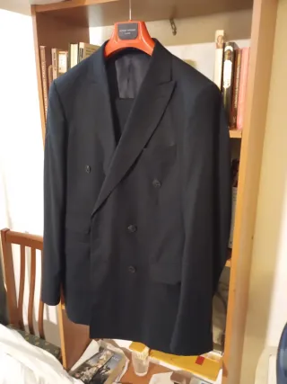 Traje cruzado Álvaro Moreno azul marino T.50