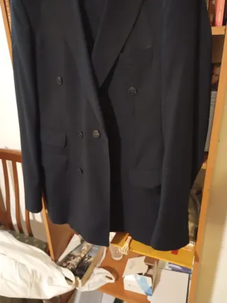 Traje cruzado Álvaro Moreno azul marino T.50