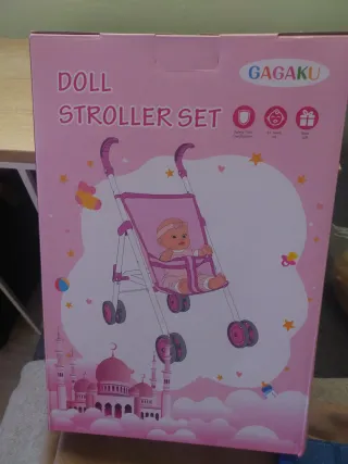 Cochecito de muñecas GAGAKU con accesorios