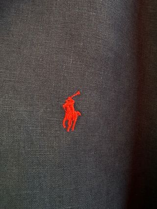 Camisa 100% lino azul marino RALPH LAUREN talla XL