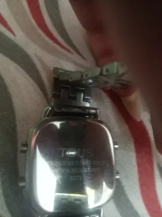 Pulsera Tous Oso Plata y Marrón