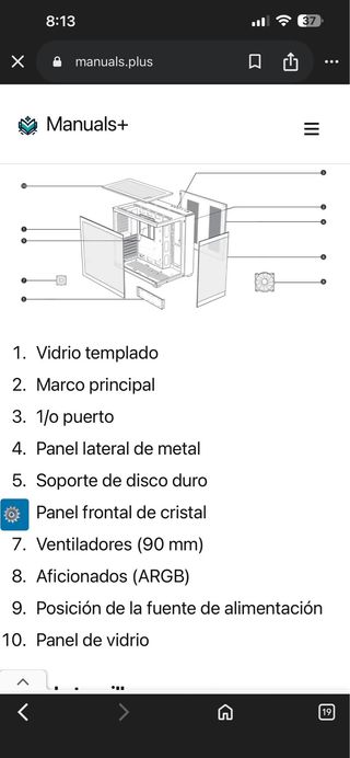 Estuche AMANSON H01 para PC Gamer
