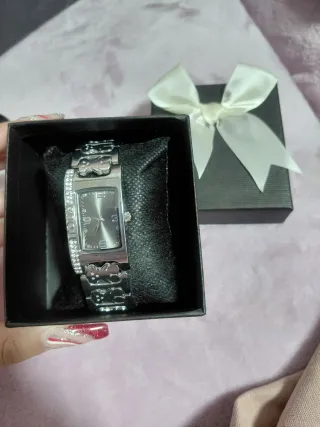 Orologio in argento con orsi da donna