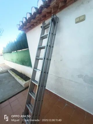 Escalera aluminio extensible