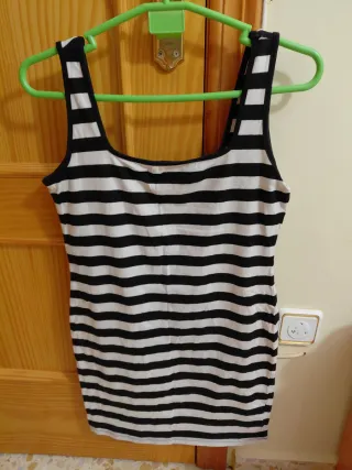 Vestido Rayas Blanco y Negro