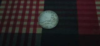 Moneda 5 Pesetas España 1870 Plata
