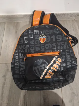 Mochila Valencia CF Negra y Naranja