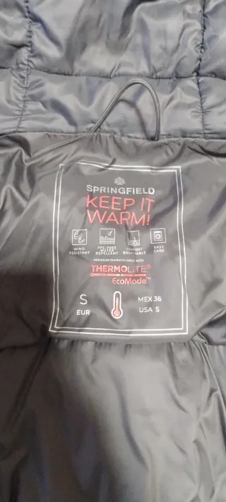 Cazadora Springfield Negra Talla S