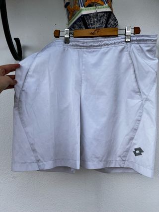 Pantalón corto deportivo Lotto blanco
