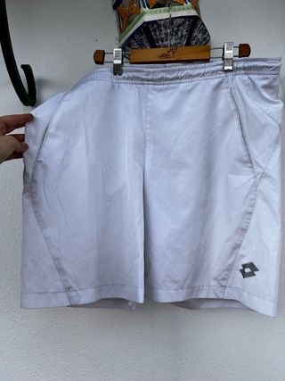 Pantalón corto deportivo Lotto blanco