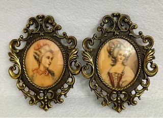 Antichi quadretti in bronzo con ritratti