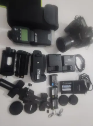 Nikon D750 + flash + objetivo + accs + grip +++