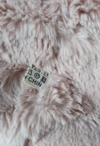 Bufanda pelo rosa palo