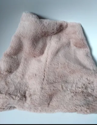 Bufanda pelo rosa palo