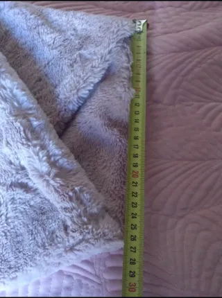 Bufanda pelo rosa palo