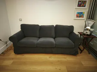 Sofá Ektorp 3 plazas Ikea gris