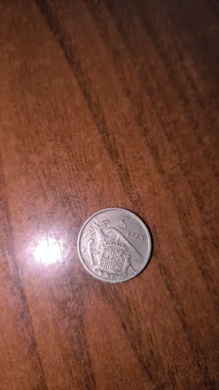 Moneda 5 Pesetas 1957 Francisco Franco