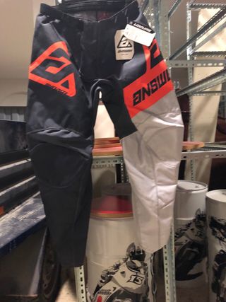 Conjunto Motocross Answer Negro Naranja