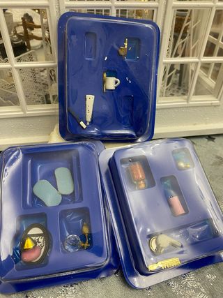 Accesorios baño casa muñecas miniatura