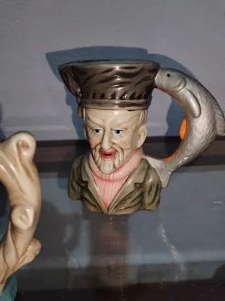 3 jarras vintage de barro fino