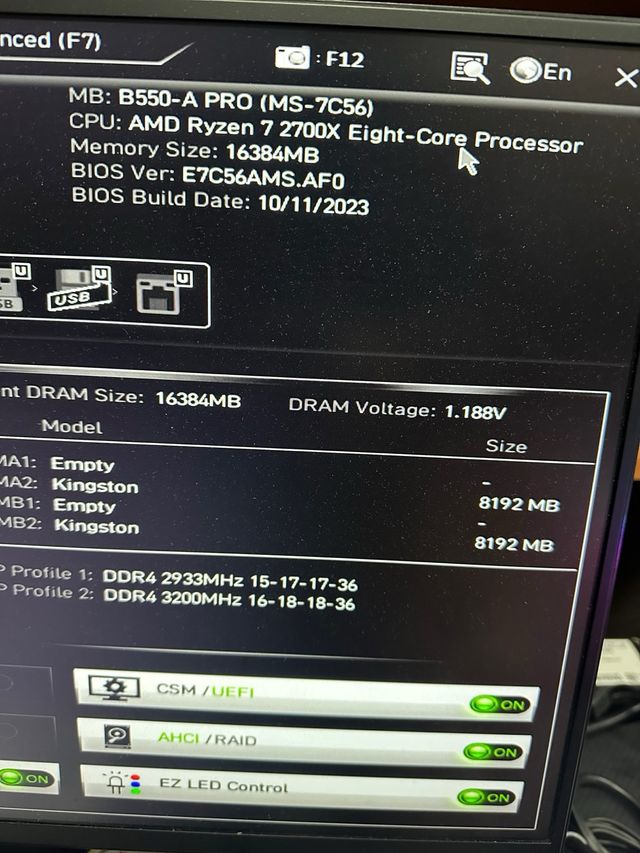 2x Kingston FURY Beast DDR4 RAM 8GB#613654