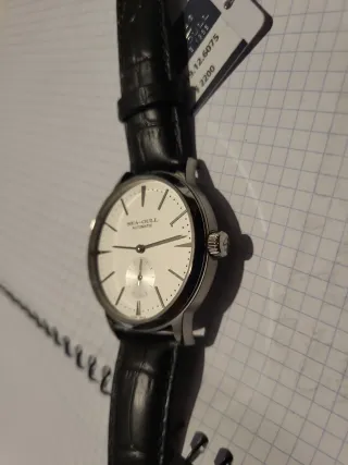 Reloj Sea-Gull Automático Negro/Plateado