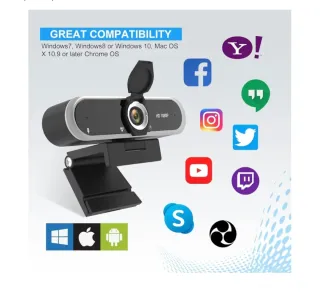 Webcam NIVEOLI Full HD 1080P c/ Micrófono