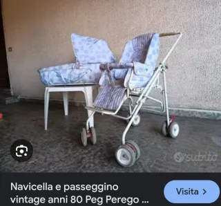 Passeggino e navicella Peg Perego vintage