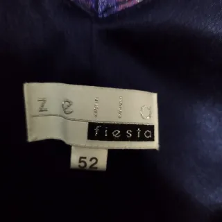 Vestido de fiesta azul talla 52.  Un solo uso