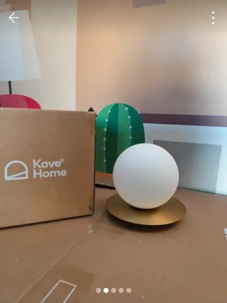 Applique Kave Home oro e bianco