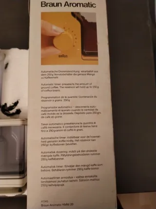 Molinillo Café Vintage Braun KMM 20 Aromatic