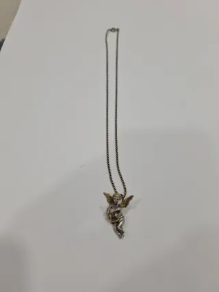 Colgante Ángel Plata y Oro